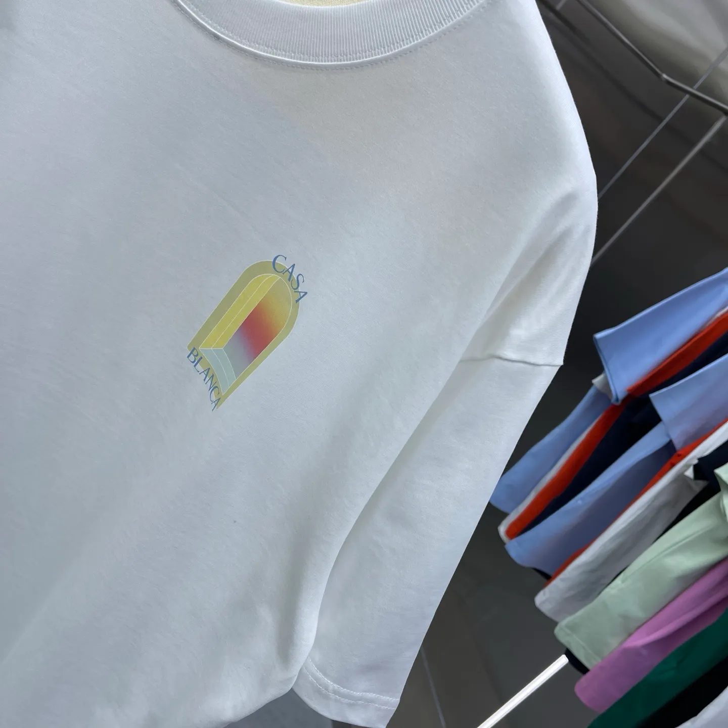 New Arrival Casablanca Classic Series T ～ ， ， 。 ， Classic ， In Stock ！ ：White Black Green Light Green Blue（5 ） Size：S M L XL XXL